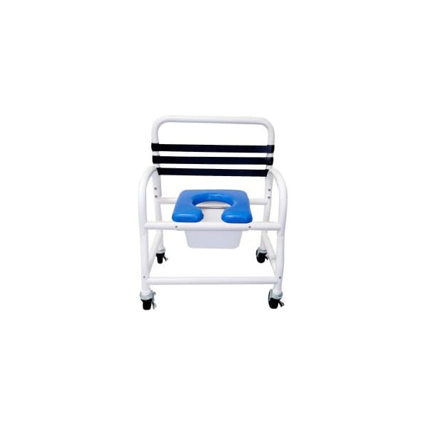 Mor-Medical International Mor Medical International Deluxe Shower Commode Chair, Removable Soft Seat, 435 lb. Capacity DNE-435-4TWL - main